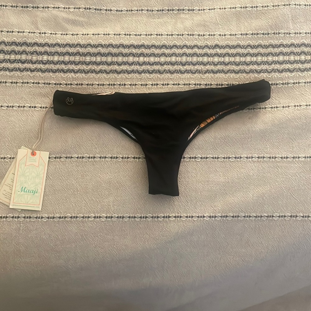 Maaji black bikini bottom